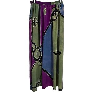 Vintage Boho Hippie Tie Dye Long Island Skirt Size 27” Waist